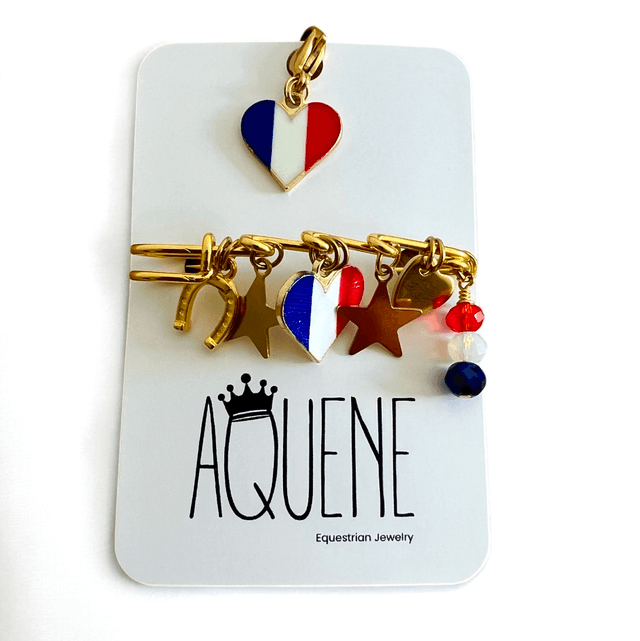 BROCHE DORÉE DOUCE FRANCE et son charm bonnet 